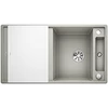 Imagine 2/7 - BLANCO AXIA III 5 S SILGRANIT GRI PERLAT cu tocător sticlă și excentric InFino