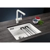 Imagine 5/9 - BLANCO ETAGON 500-U CERAMICĂ MAGNOLIA cu accesorii fără excentric