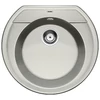 Imagine 1/7 - BLANCO RONDOVAL 45 SILGRANIT GRI PERLAT fără excentric