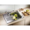 Imagine 4/7 - BLANCO TIPO 45 S MINI INOX FINISAJ NATUR fără excentric
