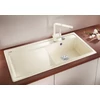 Imagine 3/8 - BLANCO ZENAR XL 6 S CERAMICĂ NEGRU InFino cu excentric cuvă stânga