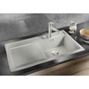 Imagine 3/6 - BLANCO ZENAR 5 S SILGRANIT GRI PERLAT InFino fără accesorii cu excentric cuvă dreapta