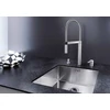 Imagine 4/9 - BLANCO CULINA-S DUO INOX MAT MATASE baterie extractabilă presiune înaltă