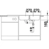 Imagine 6/7 - BLANCO TIPO 8 S INOX FINISAJ PERIAT fără excentric