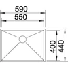 Imagine 4/5 - BLANCO ZEROX 550-IF INOX FINISAJ SATINAT InFino fără excentric
