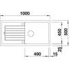 Imagine 3/6 - BLANCO ZIA XL 6 S SILGRANIT ANTRACIT fără excentric