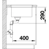 Imagine 6/6 - BLANCO ANDANO 450-U INOX FINISAJ SATINAT fără excentric