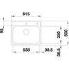 Imagine 4/6 - BLANCO LEMIS 6-IF INOX FINISAJ PERIAT cu excentric