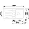 Imagine 6/8 - BLANCO SONA 6 S SILGRANIT ALUMETALIC fără accesorii fără excentric