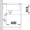 Imagine 4/4 - BLANCO SUBLINE 320-U SILGRANIT ALB InFino fără excentric