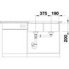 Imagine 5/7 - BLANCO SUBLINE 350/350-U SILGRANIT ANTRACIT InFino fără excentric