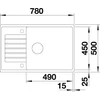 Imagine 4/6 - BLANCO ZIA XL 6 S COMPACT SILGRANIT TRUFE fără excentric