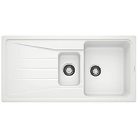 BLANCO SONA 6 S SILGRANIT ALB fără accesorii fără excentric