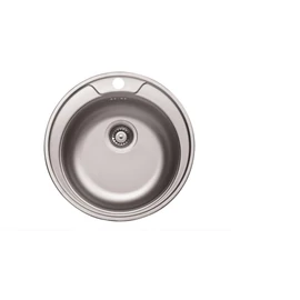 LIVINOX EC-145K INOX FINISAJ NATUR 1 cuvă rotundă, 48x48x17 cm