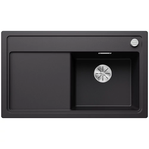 BLANCO ZENAR 45 S SILGRANIT NEGRU InFino fără accesorii cu excentric cuvă dreapta