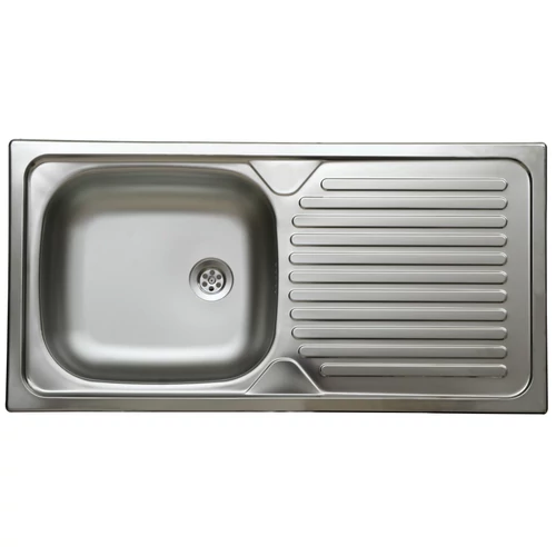 LIVINOX N-142K INOX FINISAJ NATUR 1 cuvă cu picurător, 86x43.5 cm